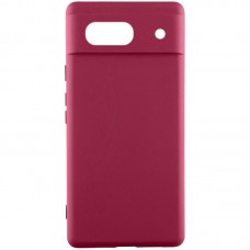 Чохол Silicone Cover Ummi Lakshmi Full Camera (AA) для Google Pixel 7a  Бордовий / Marsala - 00000082228_2