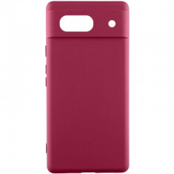 Чохол Silicone Cover Ummi Lakshmi Full Camera (AA) для Google Pixel 7a  Бордовий / Marsala - 00000082228_2