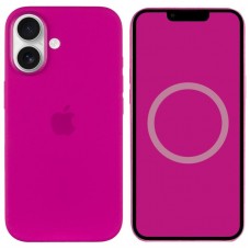 Чохол Silicone case (AAA) with Magsafe and Animation (button) для Apple iPhone 16 Plus (6.7")  Fuchsia - 00000081292_4