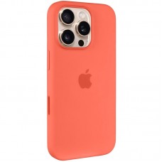 Чохол Silicone case (AAA) with Magsafe and Animation (button) для Apple iPhone 16 Pro Max (6.9")  Tangerine - 00000076347_12
