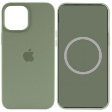 Чохол Silicone case (AAA) with Magsafe and Animation для Apple iPhone 15 (6.1")  Зелений / Cypress - 00000067531_5