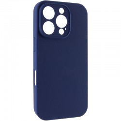 Чохол Silicone Case Full Camera Protective (AA) NO LOGO для Apple iPhone 16 Pro (6.3")  Синій / Deep navy - 00000074952_26