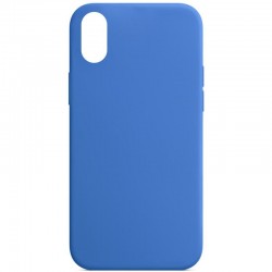 Чохол Silk Full Protective (AA) NO LOGO для Apple iPhone X / XS (5.8")  Синій / Capri Blue - 00000072439_32