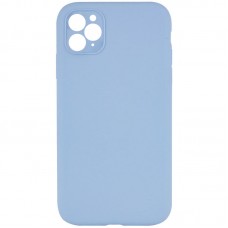 Чохол Silicone Case Square Full Camera Protective (AA) NOLOGO для Apple iPhone 11 Pro (5.8")  Блакитний / Lilac Blue - 00000072155_5