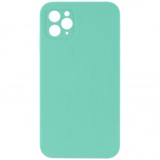 Чохол Silicone Case Square Full Camera Protective (AA) NOLOGO для Apple iPhone 11 Pro (5.8")  Бірюзовий / Turquoise - 00000072155_3