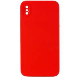 Чохол Silk Square Full Camera Protective (AA) NO LOGO для Apple iPhone X / XS (5.8")  Червоний / Red - 00000072151_12