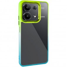 Чохол TPU+PC Fresh sip series для Xiaomi Redmi Note 13 4G  Бірюзовий / Лимонний - 00000072169_1