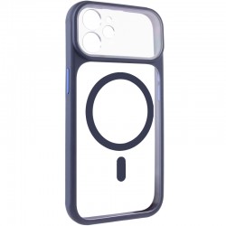 Чохол TPU+PC GETMAN Moon Clear with MagSafe для Apple iPhone 11 (6.1")  Blue - 00000084759_4