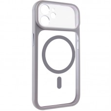 Чохол TPU+PC GETMAN Moon Clear with MagSafe для Apple iPhone 11 (6.1")  Grey - 00000084759_2