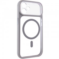 Чохол TPU+PC GETMAN Moon Clear with MagSafe для Apple iPhone 11 (6.1")  Grey - 00000084759_2