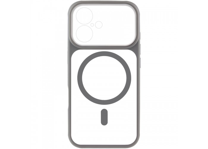 Чохол TPU+PC GETMAN Moon Clear with MagSafe для Apple iPhone 16 (6.1