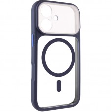 Чохол TPU+PC GETMAN Moon Clear with MagSafe для Apple iPhone 16 (6.1")  Blue - 00000084772_2