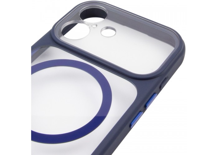 Чохол TPU+PC GETMAN Moon Clear with MagSafe для Apple iPhone 16 (6.1