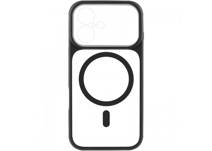 Чохол TPU+PC GETMAN Moon Clear with MagSafe для Apple iPhone 16 (6.1