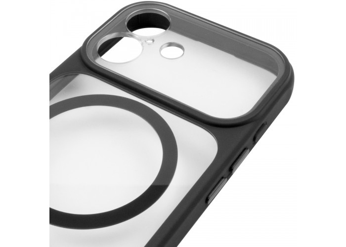 Чохол TPU+PC GETMAN Moon Clear with MagSafe для Apple iPhone 16 (6.1