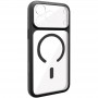 Чохол TPU+PC GETMAN Moon Clear with MagSafe для Apple iPhone 17 Pro (6.3