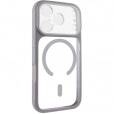 Чохол TPU+PC GETMAN Moon Clear with MagSafe для Apple iPhone 17 Pro Max (6.9")  Grey - 00000084778_4