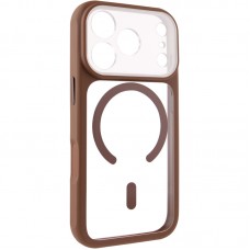 Чохол TPU+PC GETMAN Moon Clear with MagSafe для Apple iPhone 17 Pro Max (6.9")  Brown - 00000084778_3