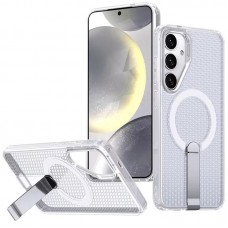 Чохол TPU Breeze with MagSafe stand для Samsung Galaxy S25 / S24  Transparent - 00000083527_4