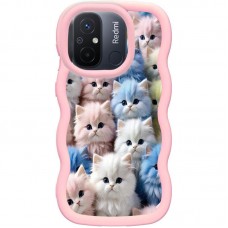 Чохол TPU Cloudy Pictures для Xiaomi Redmi 12C / Poco C55  Kittens - 00000078292_3