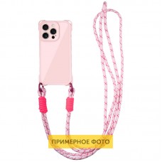 Чохол TPU CrossBody with straps для Apple iPhone 16e (6.1")  Pink - 00000078833_3
