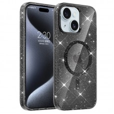 Чохол TPU Eclipse Sparkle (MagFit) для Apple iPhone 14 / 13 (6.1")  Black - 00000077638_1