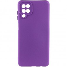 Чохол TPU GETMAN Liquid Silk Full Camera для Samsung Galaxy A12  Фіолетовий / Purple - 00000073783_14
