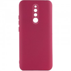 Чохол TPU GETMAN Liquid Silk Full Camera для Xiaomi Redmi 8  Бордовий / Marsala - 00000073799_1