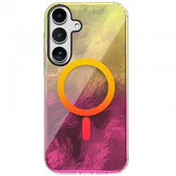 Чохол TPU Shiny Mountain (MagFit) для Samsung Galaxy S25 FE  Yellow / Pink - 00000081436_7