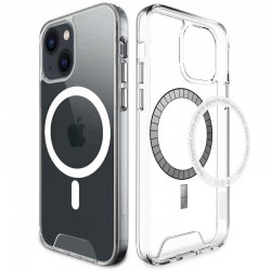 Чохол TPU Space Case with MagSafe для Apple iPhone 13 mini (5.4")  Прозорий - 00000051788_1