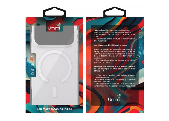 Чохол TPU Ummi transparent with Magnetic Fit для Apple iPhone 17 Pro Max / 18 Pro Max (6.9