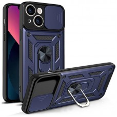 Чохол Ummi Camshield Serge Ring для Apple iPhone 13 (6.1")  Синій - 00000080688_6