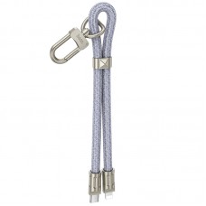 Дата кабель-шнурок Hoco GH5 Elegant Type-C to Lightning (0.21m)  Denim Blue - 00000075211_1