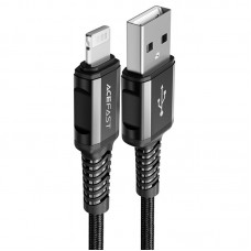 Дата кабель Acefast C1-02 USB to Lightning 2.4A (1.2m)  Black - 00000086054_1