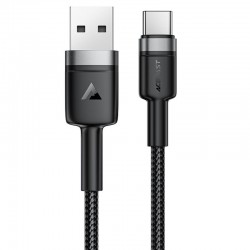 Дата кабель Acefast C22-04 USB to Type-C 60W (1.2m)  Black - 00000085433_1
