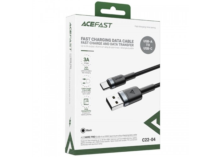 Дата кабель Acefast C22-04 USB to Type-C 60W (1.2m)