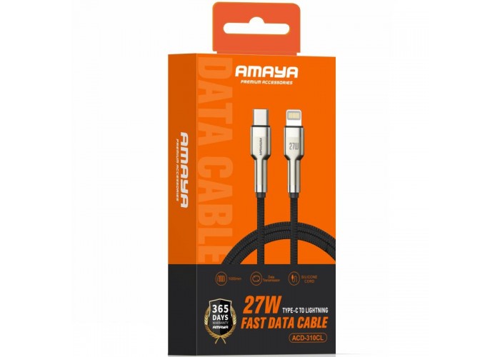 Дата кабель Amaya 310CL Type-C to Lightning 27W (1m)