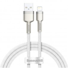 Дата кабель Baseus Cafule Series Metal USB to Lightning 2.4A (2m) (CALJK-B0)  White - 00000076490_2
