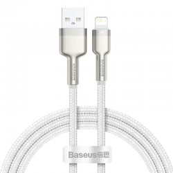 Дата кабель Baseus Cafule Series Metal USB to Lightning 2.4A (2m) (CALJK-B0)  White - 00000076490_2