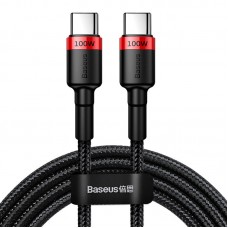 Дата кабель Baseus Cafule Type-C to Type-C PD2.0 100W (2m) (CATKLF-AL)  Red / Black - 00000070510_2