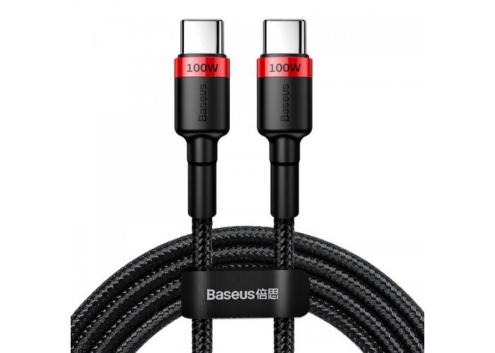 Дата кабель Baseus Cafule Type-C to Type-C PD2.0 100W (2m) (CATKLF-AL)