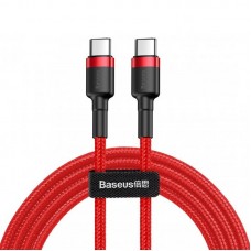 Дата кабель Baseus Cafule Type-C to Type-C PD2.0 60W (2m) (CATKLF-H)  Червоний - 00000031875_2