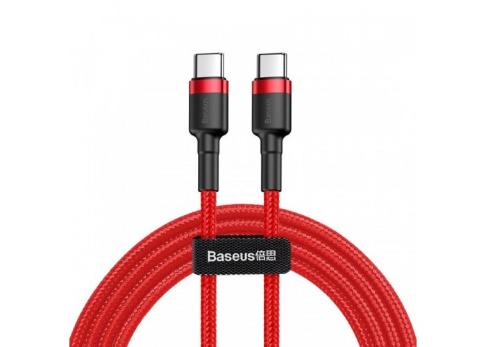 Дата кабель Baseus Cafule Type-C to Type-C PD2.0 60W (2m) (CATKLF-H)