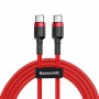 Дата кабель Baseus Cafule Type-C to Type-C PD2.0 60W (2m) (CATKLF-H)