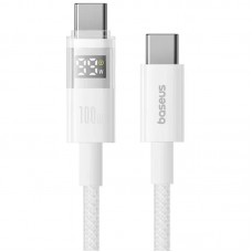 Дата кабель Baseus Display 2 Type-C to Type-C 100W (1m) (P10382702)  Moon White - 00000085337_2