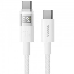 Дата кабель Baseus Display 2 Type-C to Type-C 100W (1m) (P10382702)  Moon White - 00000085337_2