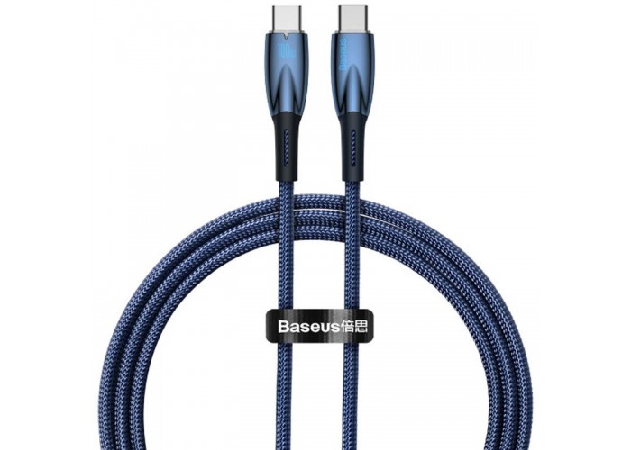 Дата кабель Baseus Glimmer Series Fast Charging Type-C to Type-C 100W 1m (CADH00070)
