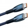Дата кабель Baseus Glimmer Series Fast Charging Type-C to Type-C 100W 1m (CADH00070)