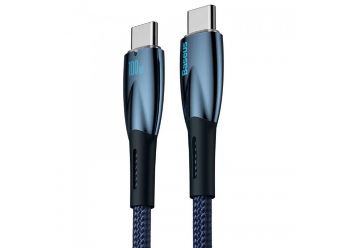 Дата кабель Baseus Glimmer Series Fast Charging Type-C to Type-C 100W 1m (CADH00070)