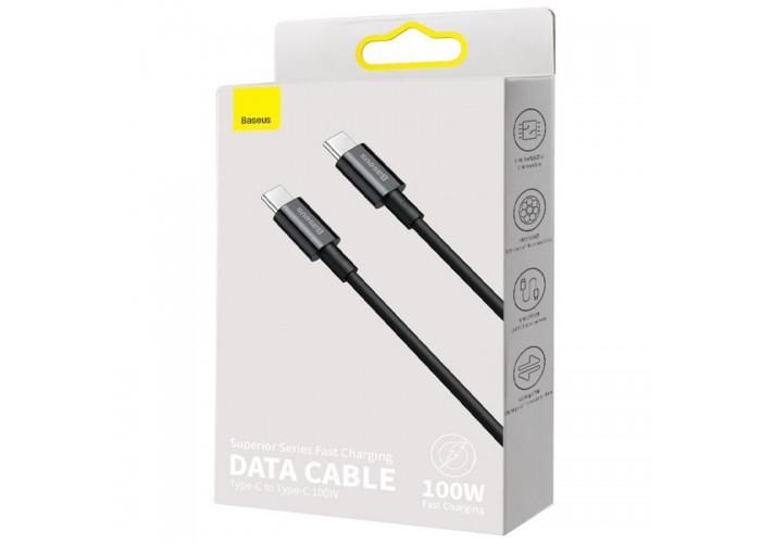 Дата кабель Baseus Superior Series Fast Charging Type-C to Type-C PD 100W (1m) (CATYS-B)